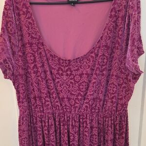 Torrid Purple Floral Blouse